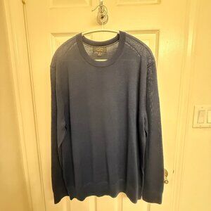 Banana Republic Navy Blue Sweater Merino Wool Medium